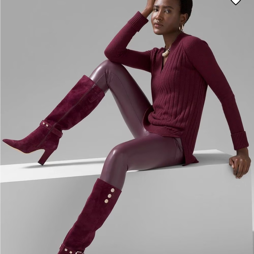 Vegan Leather Runway Legging